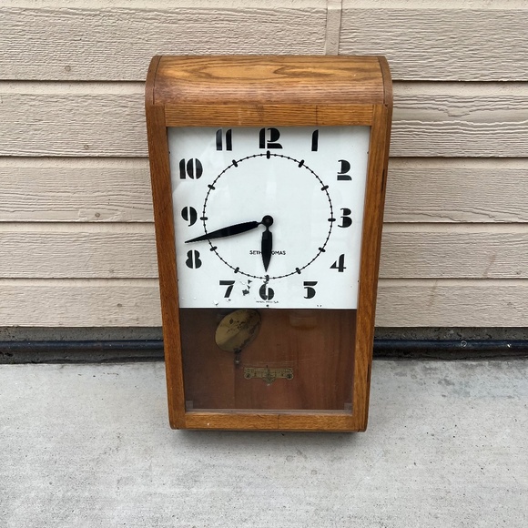 Seth Thomas Vintage Art Deco Pendulum Clock - Picture 1 of 7